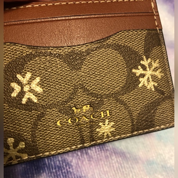 Coach Card Holder Snowflake - Picture 2 of 16